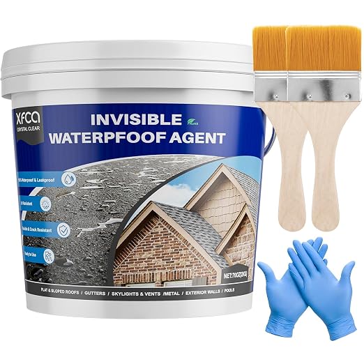 Waterproof Sealant 70oz Clear, XFCA Transparent Waterproof Coating Water-Based by XFCA