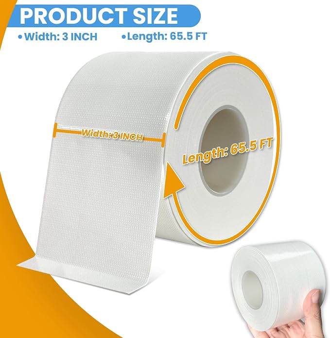 White Window Weather Sealing Tape, Window Draft Isolation Sealing Film Tape - Image 2
