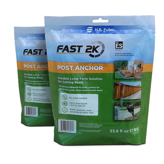 Fast 2K Post Anchor Mix | Expanding Composite Footing Compound by H.B.+Fuller