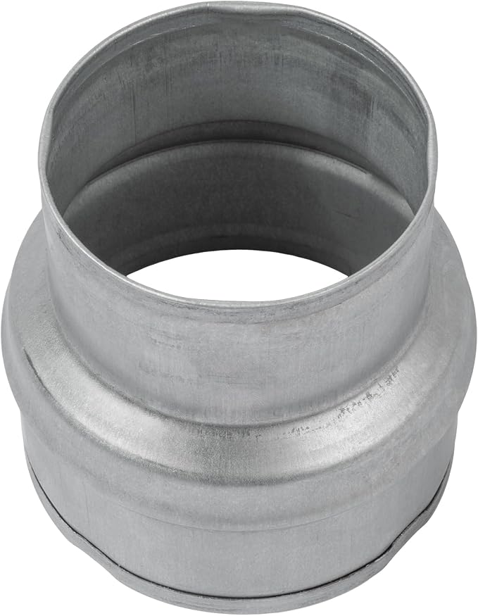 4" to 3" Inch Galvanized Steel Round Duct Reducer - Image 2
