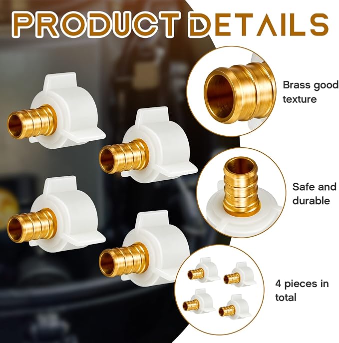 Fabbay 4 Pack 1/2 Inch Pex Fittings 1/2" NPT Female Threaded Swivel Adapter | - Image 2