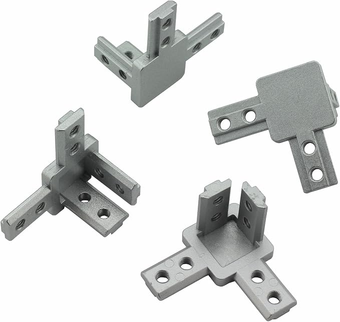 4-Pack 3030 Series 3-Way End Corner Bracket Connector, - Image 2