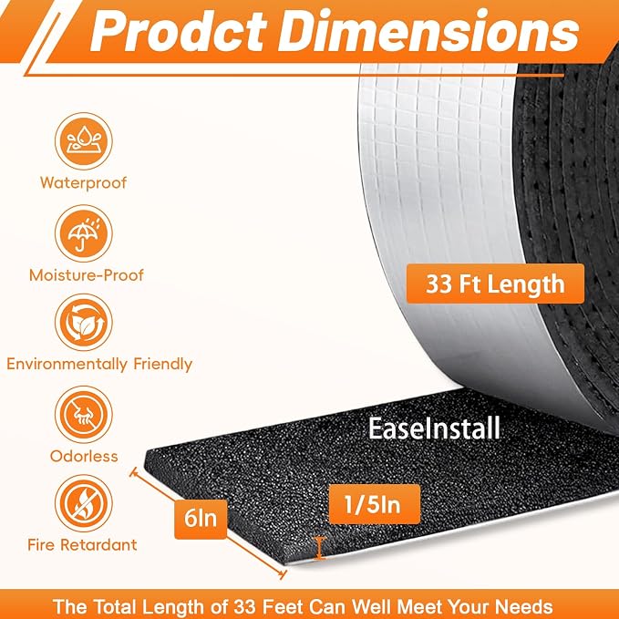Pipe Insulation Wrap Foam Tube Self Adhesive Heat Tape - Image 2