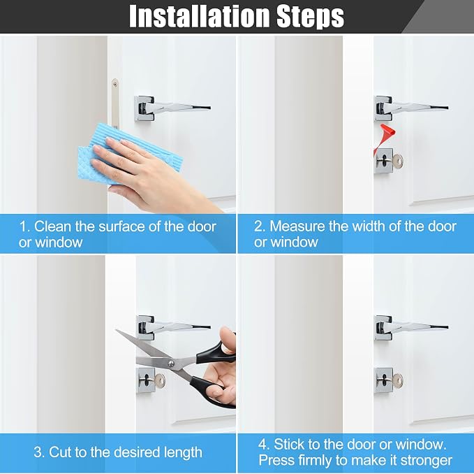 Draft Seal Tape for Doors and Windows 1 in x 20 Ft Silicone Weather Stripping - Image 5