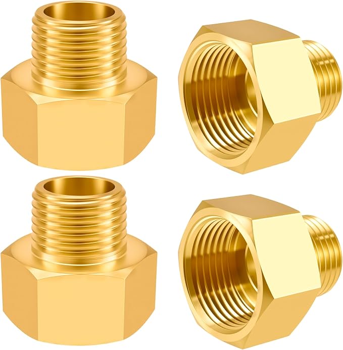 SDTC Tech Brass Pipe Fitting 1/2 NPT Thread Male to 3/4 NPT Thread Female | by SDTCTech