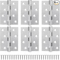 6 Pack 4 Inch Door Hinges Heavy Duty, Stainless Steel Ball Bearing Hinges by MOZCORNHARDWARE