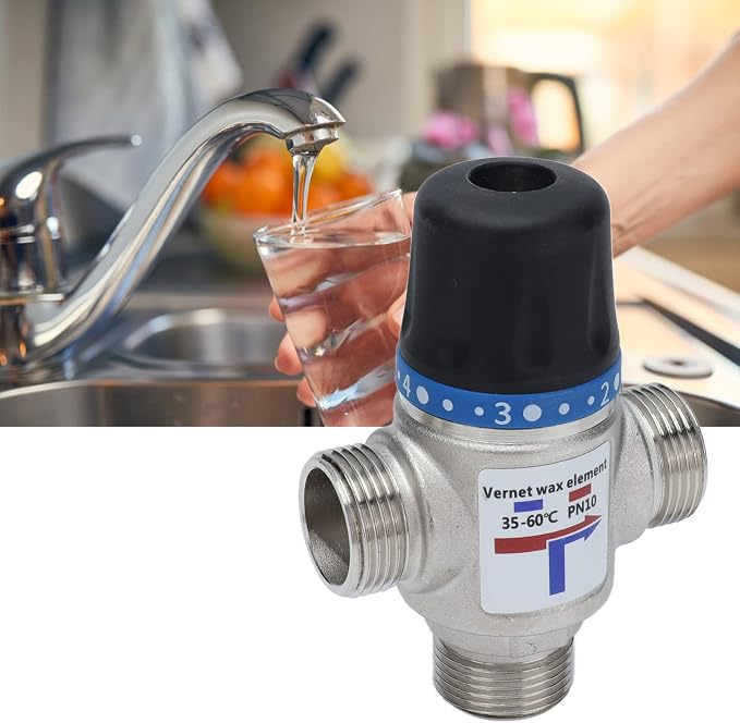Thermostatic Mixing Valve, Shower Mixing Valve, 3 Way Valve Shower Mixing Valve - Image 3