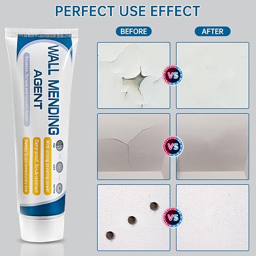 2 Pack Drywall Repair Kit, 100gx2 | Fast Drying, Strong Adhesion, Repairs Holes - Image 5