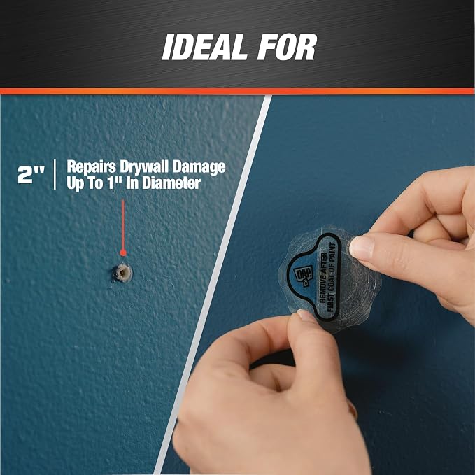 DAP Eclipse Rapid Wall Repair Patch, 2 in, 4 Pack - Image 5