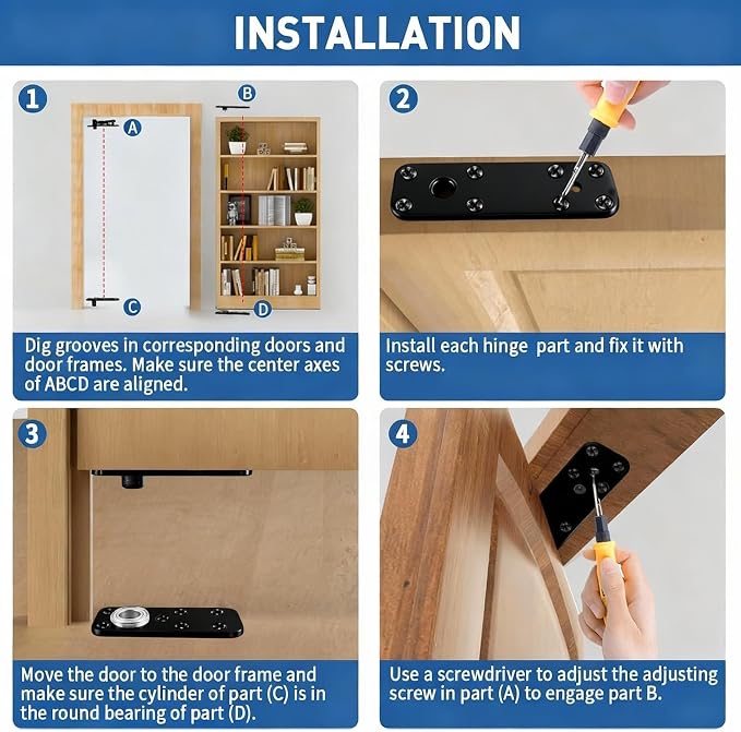 Heavy Duty Pivot Hinge Hidden Door Hinge - Image 7