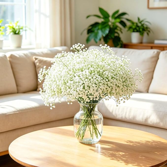 21Pcs Babys Breath Artificial Flowers, Baby Breath Flowers Artificial Bulk | - Image 5