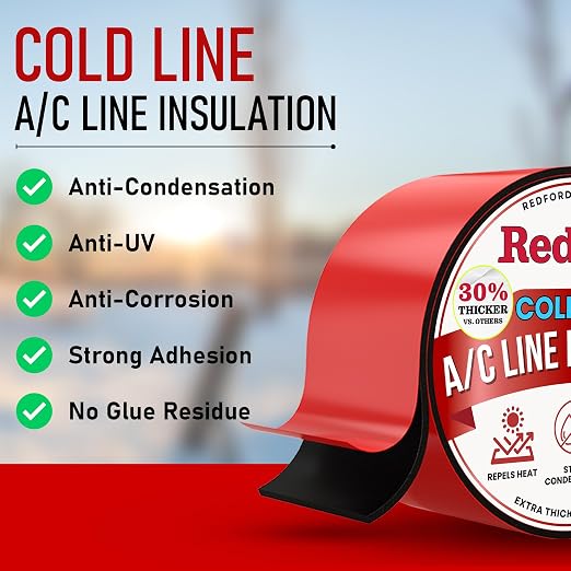 2 inch x 14 ft, AC Line Pipe Insulation, Outdoor Pipe Insulation Wrap - Image 7