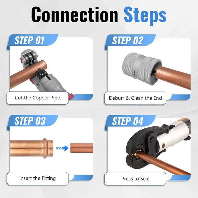 3/4" Copper Press Extended Repair Coupling NO Stop – Copper Press Coupling - Image 6