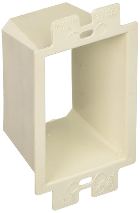 Arlington Industries BE1 621614 Single-Gang Box Extender, Heavy-Duty Plastic by Arlington