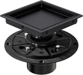 EXF Square Shower Drain 6 Inch Matte Black by EXF