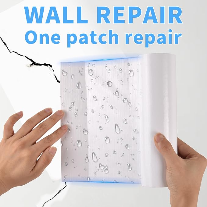 Wall Patch Repair Roll, 7.87" x 31' Waterproof Self-Adhesive Tape - Image 2