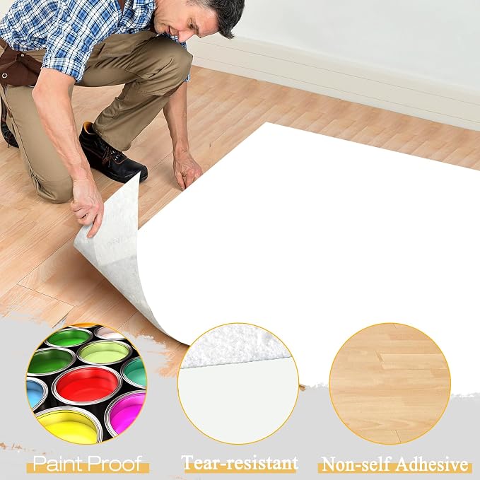 40"x100ft Floor Protector Film Roll Hardwood Temporary Renovation Cover - Image 5