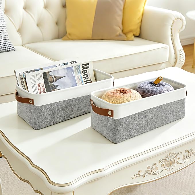 Small Fabric Storage Baskets, Decorative Basket - Image 7