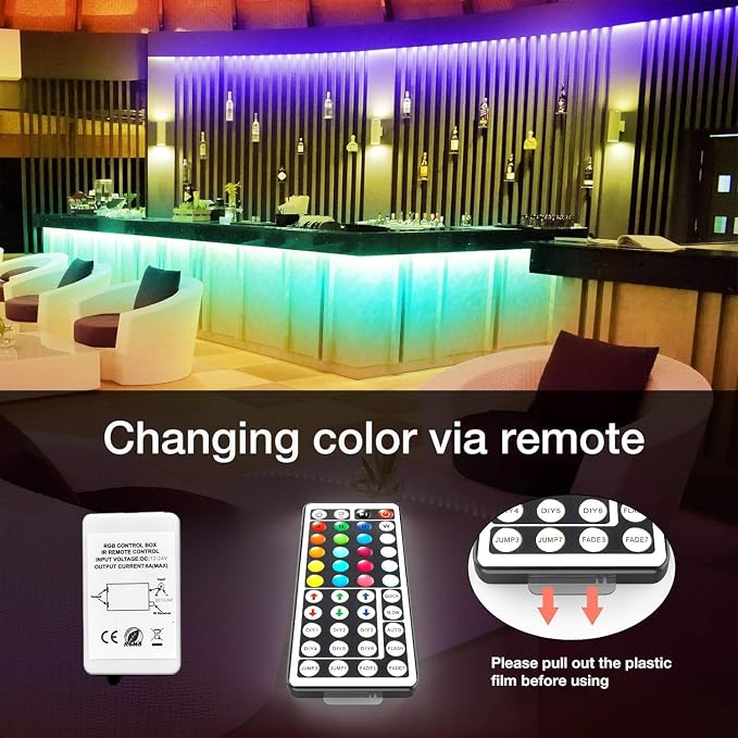 DAYBETTER Led Lights for Bedroom 100 ft, Led Strip Lights - Image 3