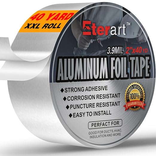 ETERART Aluminum Foil Duct Tape, High-Temp Seal by Eterart