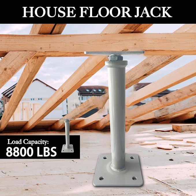 4 Pack Adjustable House Jacks, 11.8"-16" Screw Jack Post | 8800 Lbs Capacity - Image 3