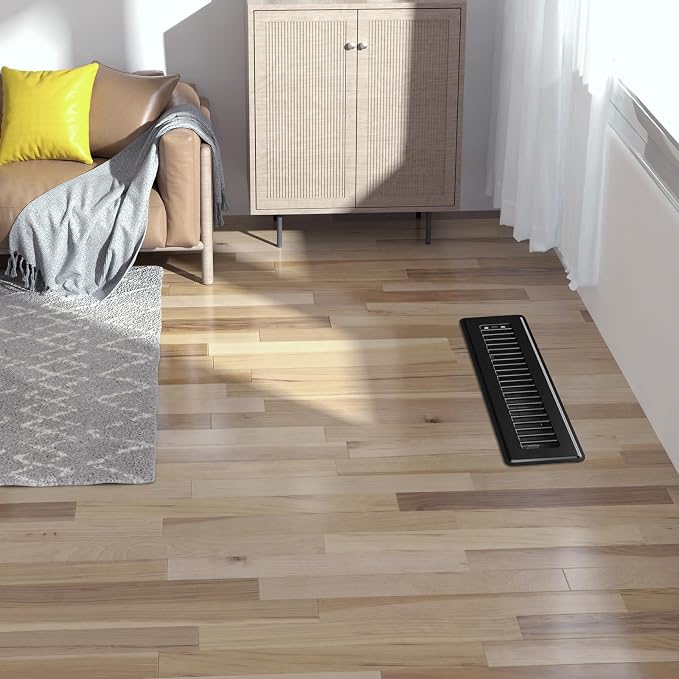 BYEWIRE 2x14 Floor Register, 6 Pack Heavy Duty Steel Floor Vent Covers - Image 6