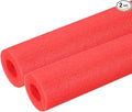 PATIKIL Pipe Insulation Foam Tube Foam Pipe Tubing Covers Red 2Pcs | 1-3/16" ID by PATIKIL