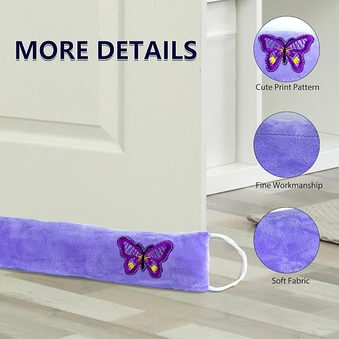 Decorative Weighted Under Door Draft Stopper 36 Inch, Heavy Duty Door Draft - Image 5