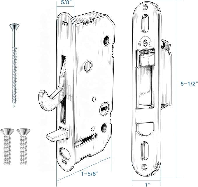 Reachout Lock and Receiver Kit, Compatible Andersen Sliding Door | Sliding - Image 4