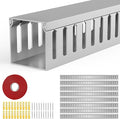 Open Slot Wiring Raceway Cable Duct, Cable Management Cord Track | 123" open by REFLYING