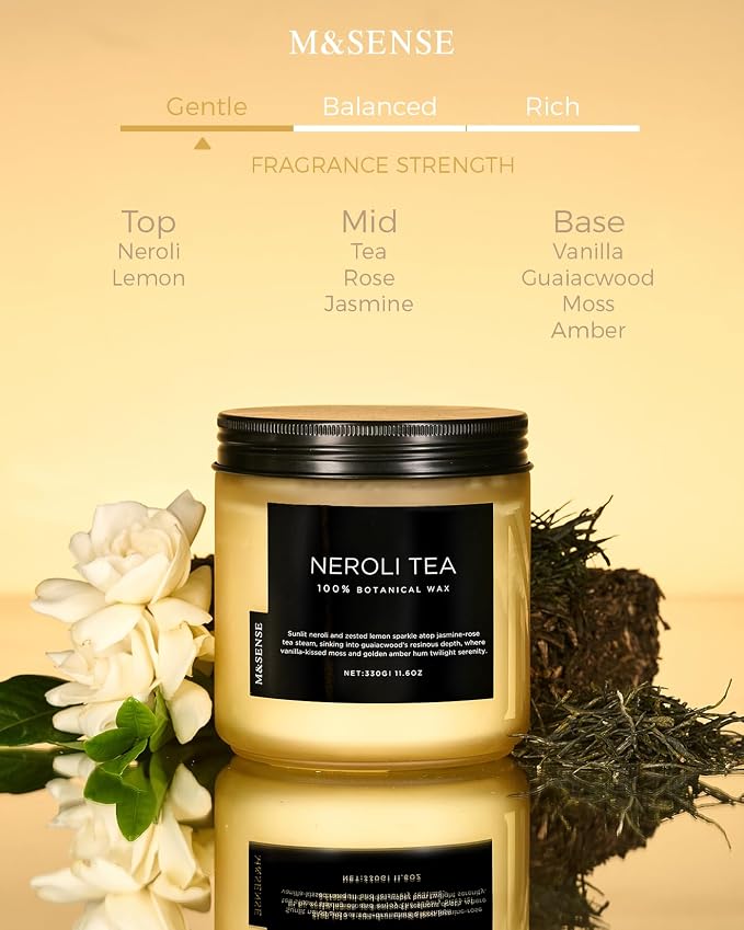 M&SENSE Neroli Tea Scented Candle - Image 2