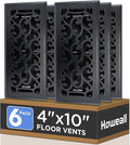 Howeall 4x10 Inches 6 Pack Heavy Duty Walkable Floor Register by Howeall
