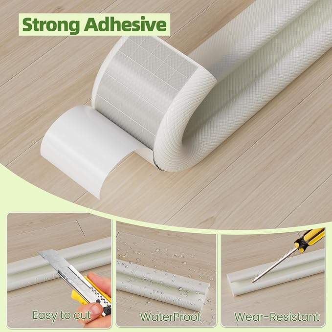 19.7ft V-Shape Foam Weather Stripping Door Frame Seal Strip, Soundproofing - Image 5