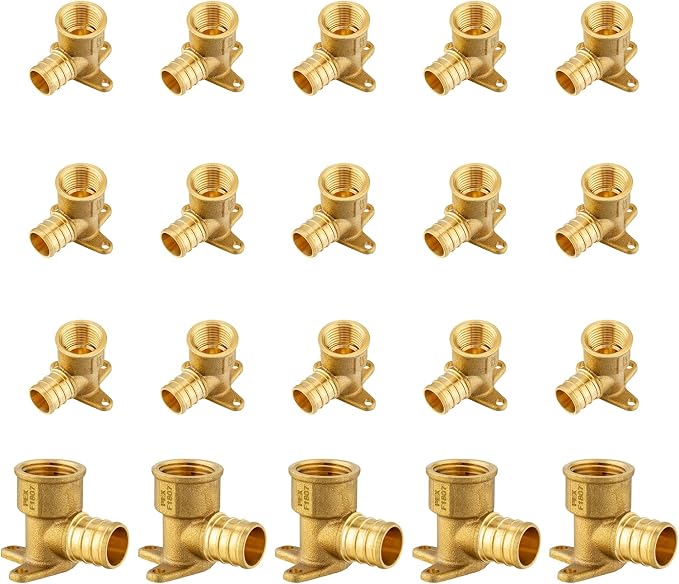 20Pack Seelink PEX Fittings, 3/4" PEX x 1/2" Female NPT Drop Ear Elbow | PEX by Seelink