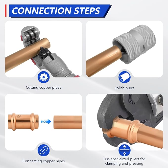 Copper Press Fittings 3/4 Inch Coupling - Image 7