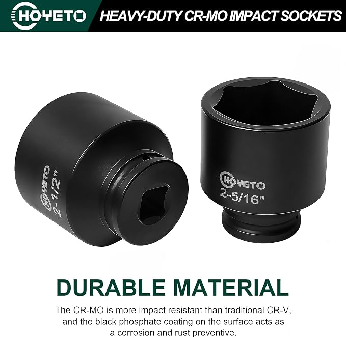 31-Piece 3/4" Drive SAE Impact Socket Set | Crafted from rugged Cr-Mo alloy - Image 2