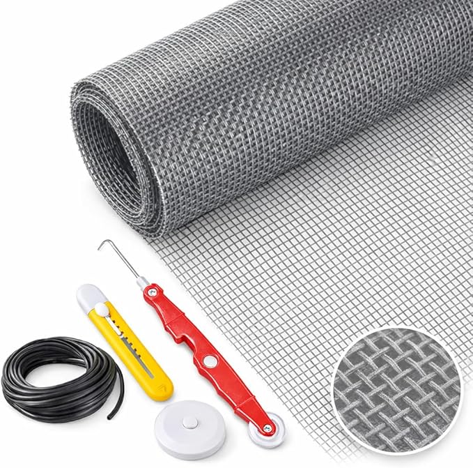 Window Screen Replacement Kit Width:36in Length:158 Fiberglass|Includes Full by Unknown