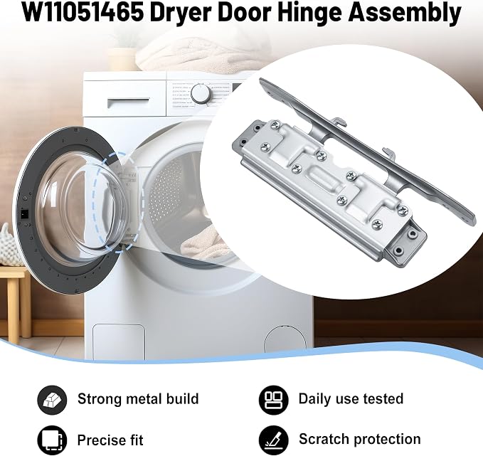 W11051465 Dryer Door Hinge Assembly Compatible - Image 6