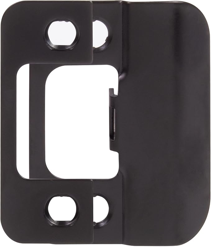 Adjustable Strike Plate, Matte Black by StoneHarborHardware