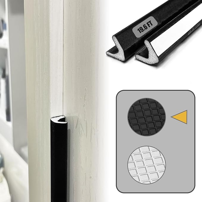 YZGJM Door Frame Adhesive Weather Stripping Seal Strip PU Foam, PE Cover by YZGJM