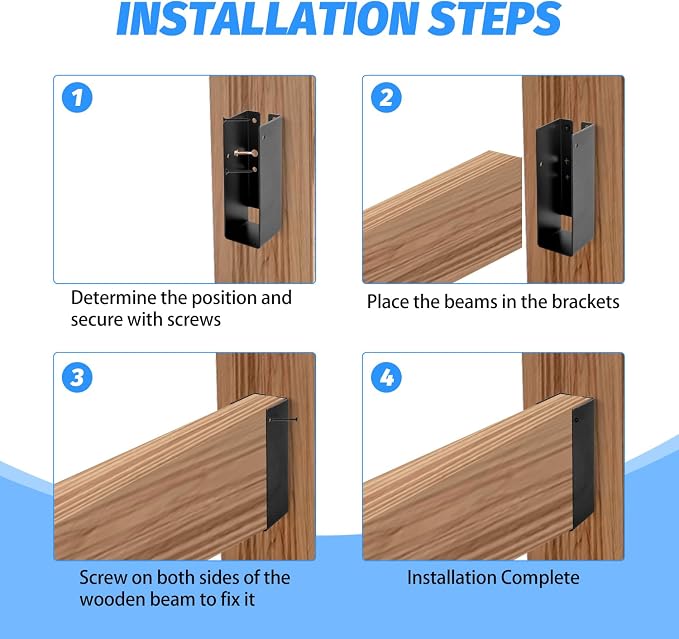 8PCS 2"x6" Concealed Joist Hangers - Image 5