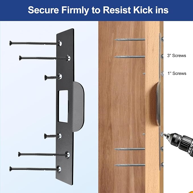 Extra-Long Door Strike Plate, Extended Length/Height - Image 2