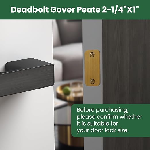 1" x 2-1/4" Door Hole Cover Plate, Stainless Steel Door Strike Filler Plate | 1 - Image 4