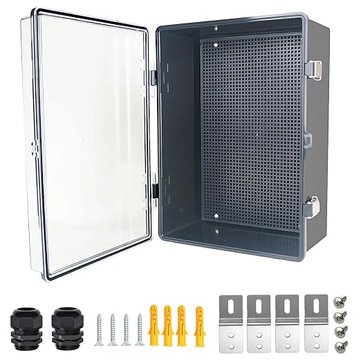Electrical Junction Box, IP67 Waterproof Outdoor Box ABS Plastic Enclosure by Qukipet