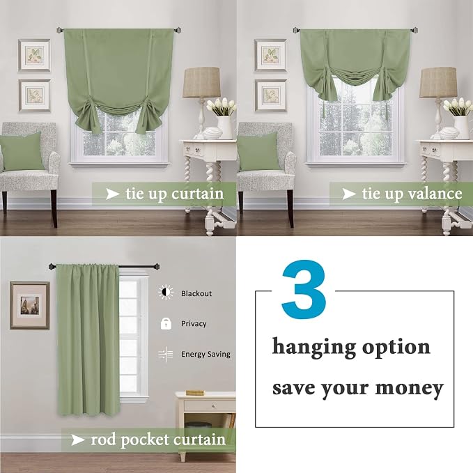 H.VERSAILTEX Solid Blackout Curtain Energy Efficient Rod Pocket Panel - Image 4