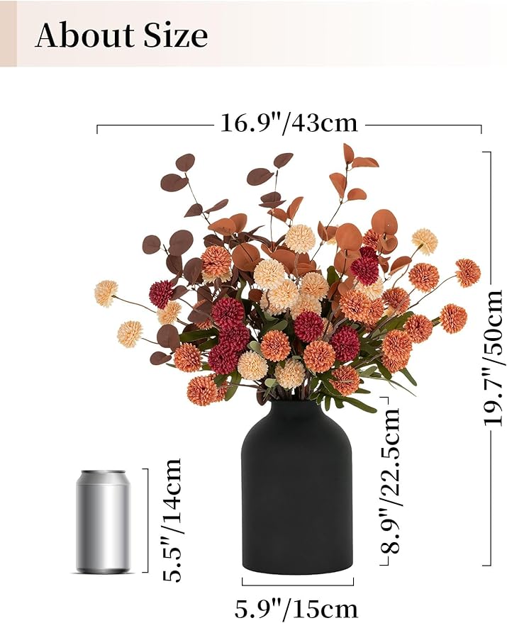 BLOSMON Faux Flowers Table Centerpiece - Image 4