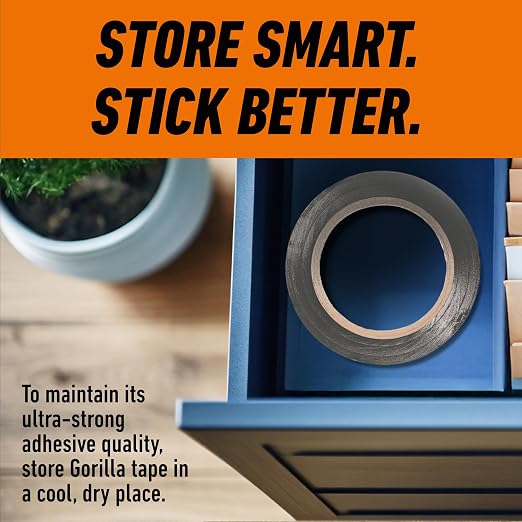 GORILLA Tough & Wide Heavy Duty Duct Tape, 2.88" x 25 yd, Indoor & Outdoor Use - Image 7