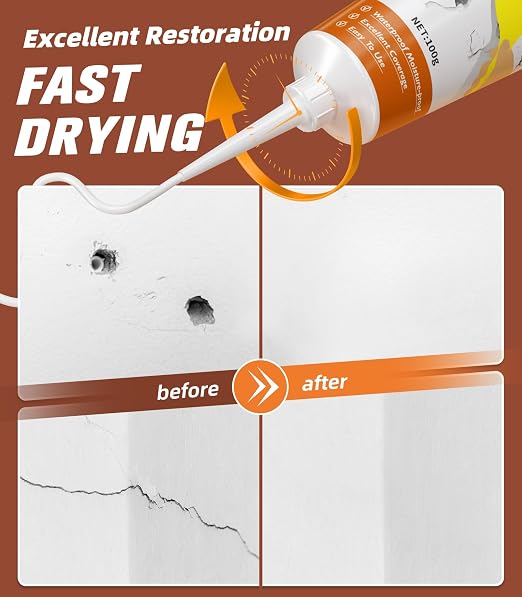 NINGOO Drywall Repair Kit, 2 Pack Wall Repair Paste - Image 4