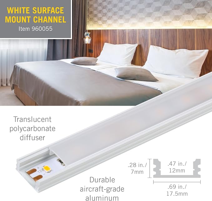 Armacost Lighting LED Tape Light Mounting Channel, Surface Mount - Image 4