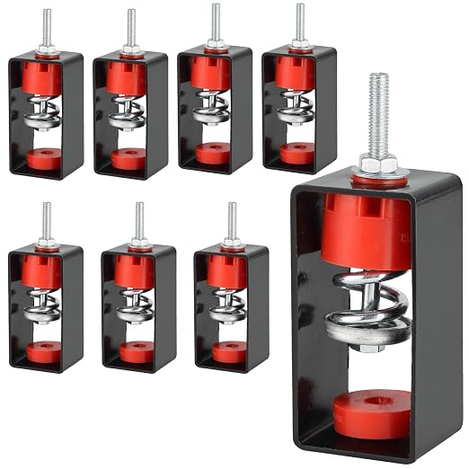 NATGAI 8 Pack Ceiling Spring Vibration Isolator Hangers 110 Lb Capacity | Air by NATGAI
